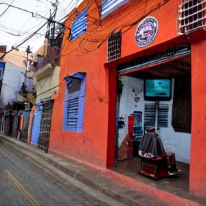 una barbería en Perú