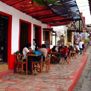 una cafetería en Perú