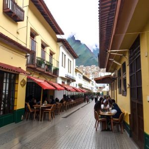 una cafetería en Perú