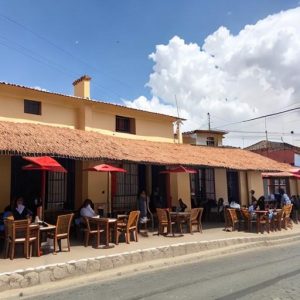 una cafetería en Perú