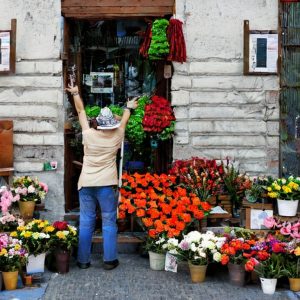 una floristería